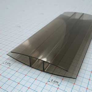 PC H profil bronz 10 mm - 6000 mm - végzáró profil