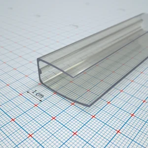 PC U profil víztiszta 10 mm - végzáró profil
