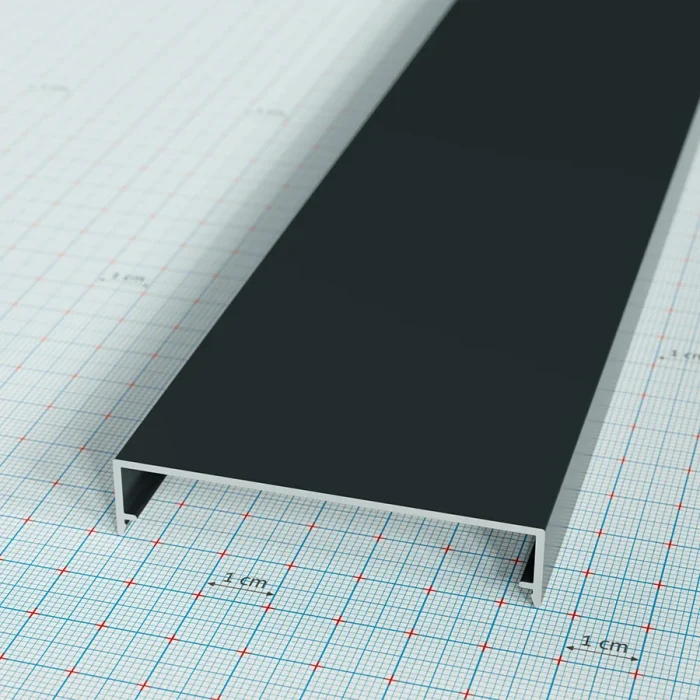 PolyfiX FE61 fedő profil antracit