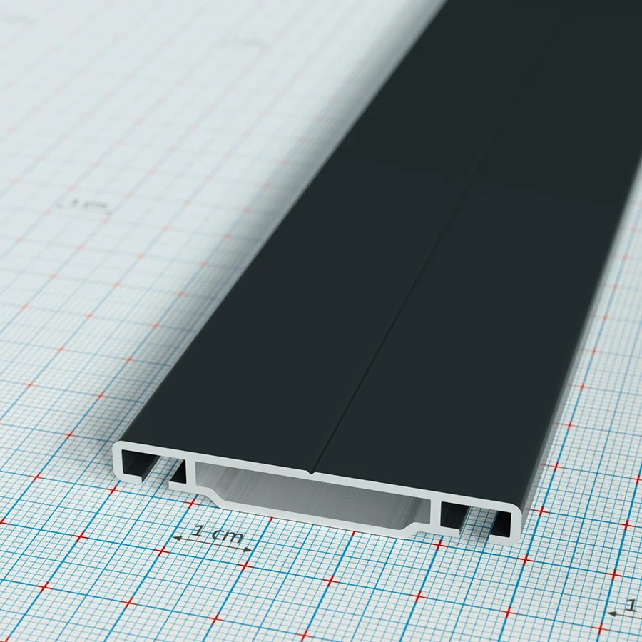 Polyfix L51 leszorító profil, antracit